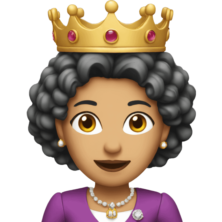 Queen riding on a jet emoji