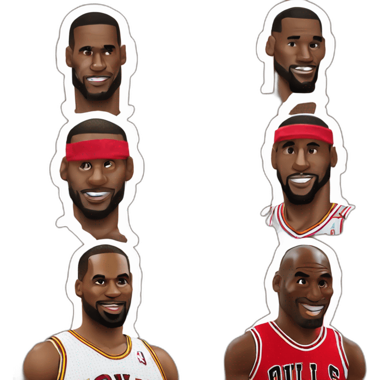 Lebron James et Michael Jordan  emoji