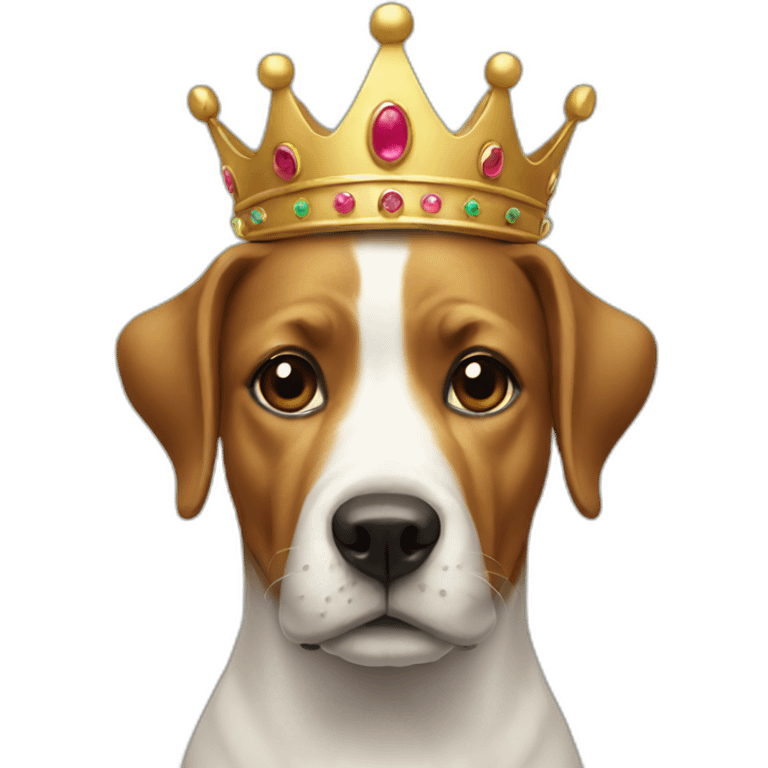 dog with a crown emoji