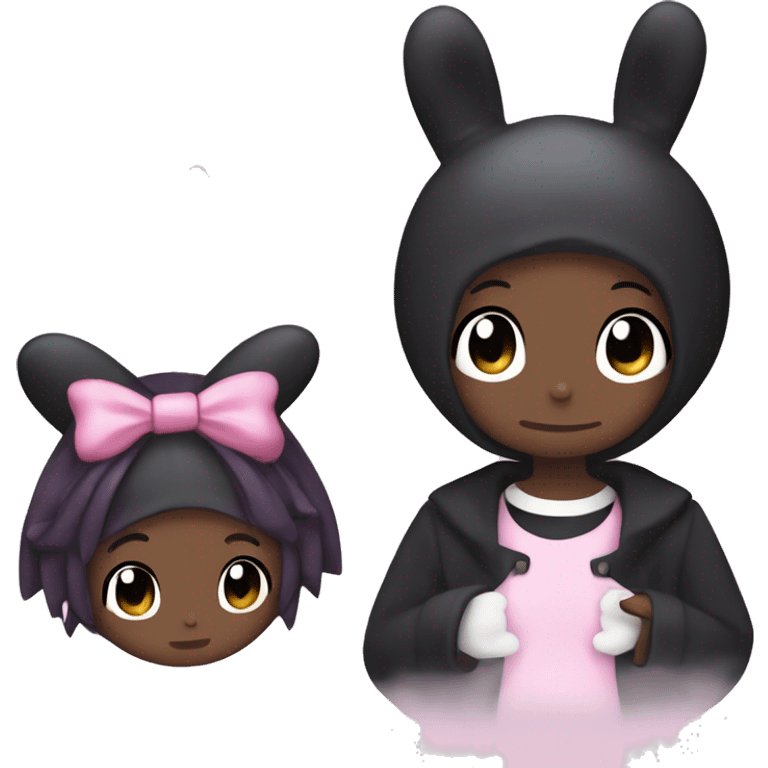 My melody and kuromi emoji