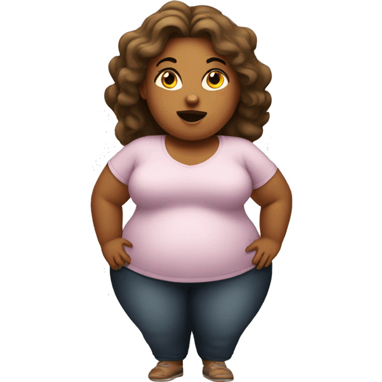 Fat girl emoji