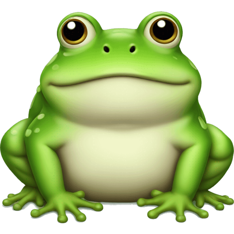 Chubby frog emoji