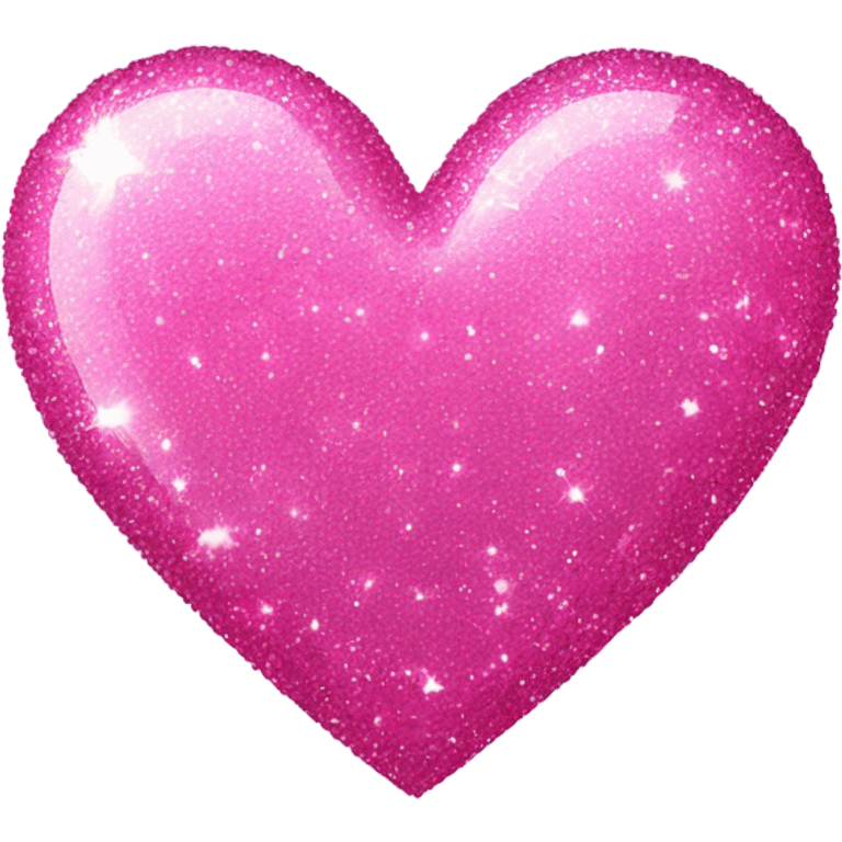 Pink sparkly heart emoji