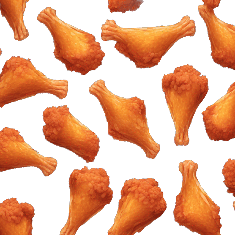 Chicken wings meat emoji