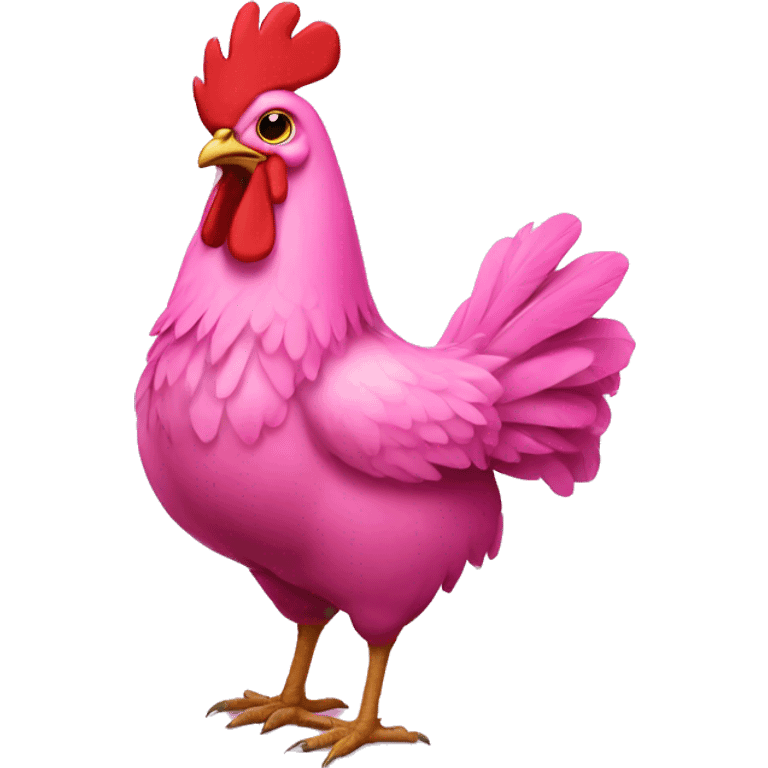 pink chicken  emoji