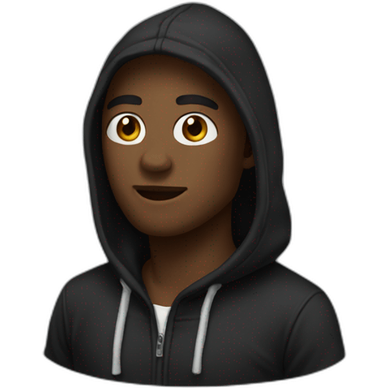 black hoodie neck  emoji