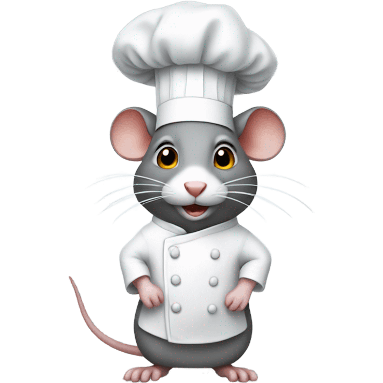 Rat with a chef hat emoji