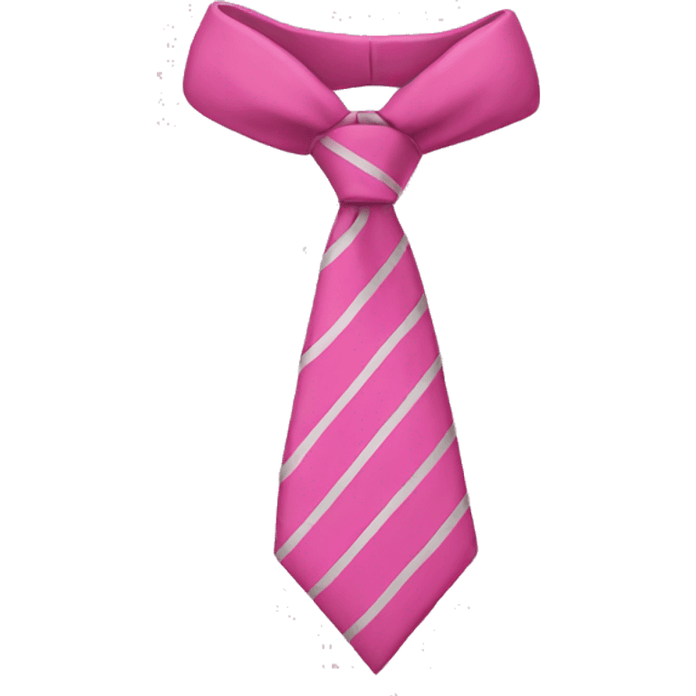 Pink tie emoji