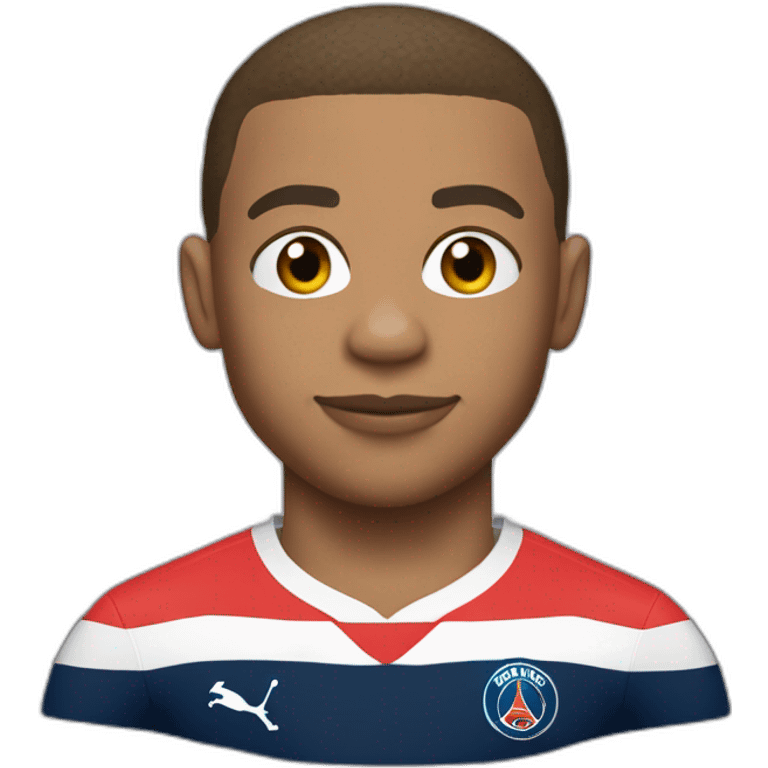 Mbappe avec le maillot de lom emoji