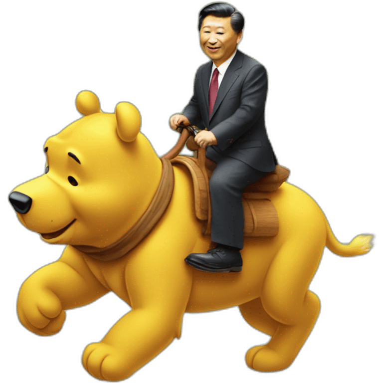 Xi jinping riding winnie the pooh emoji