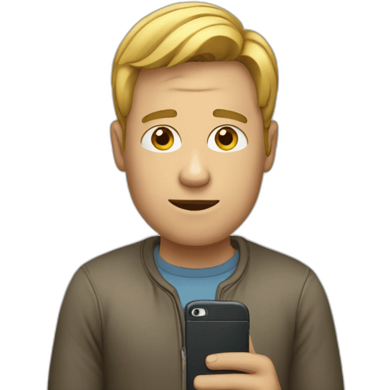 human with smartphone emoji