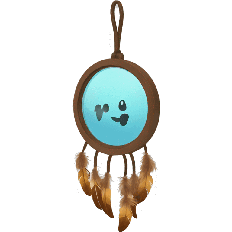 Hanging Car mirror dreamcatcher emoji