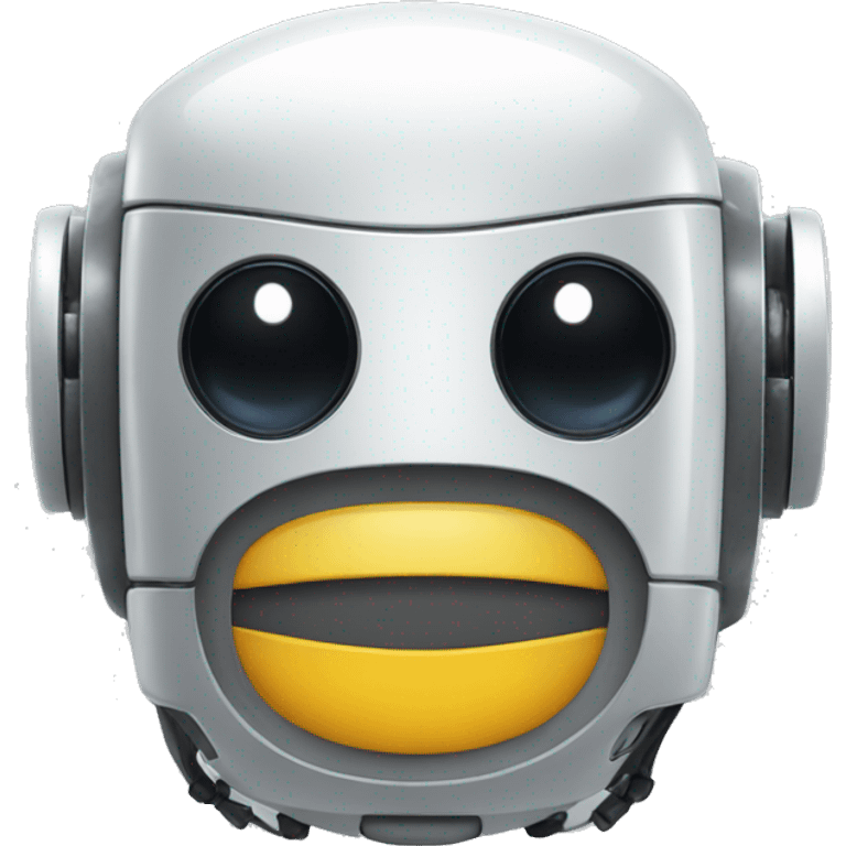 robot with smile mustache  emoji