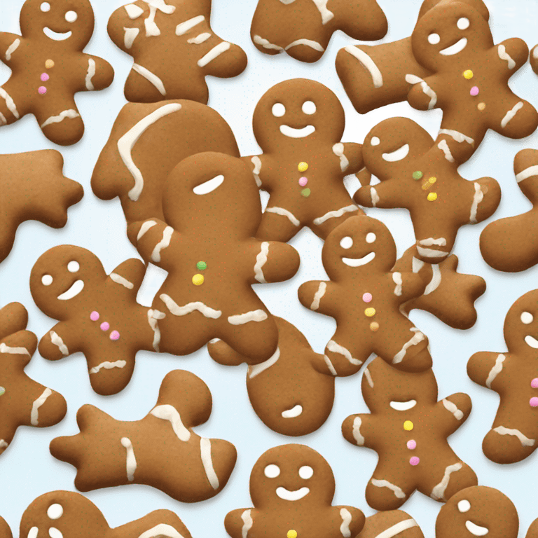 pastel brown gingerbread emoji