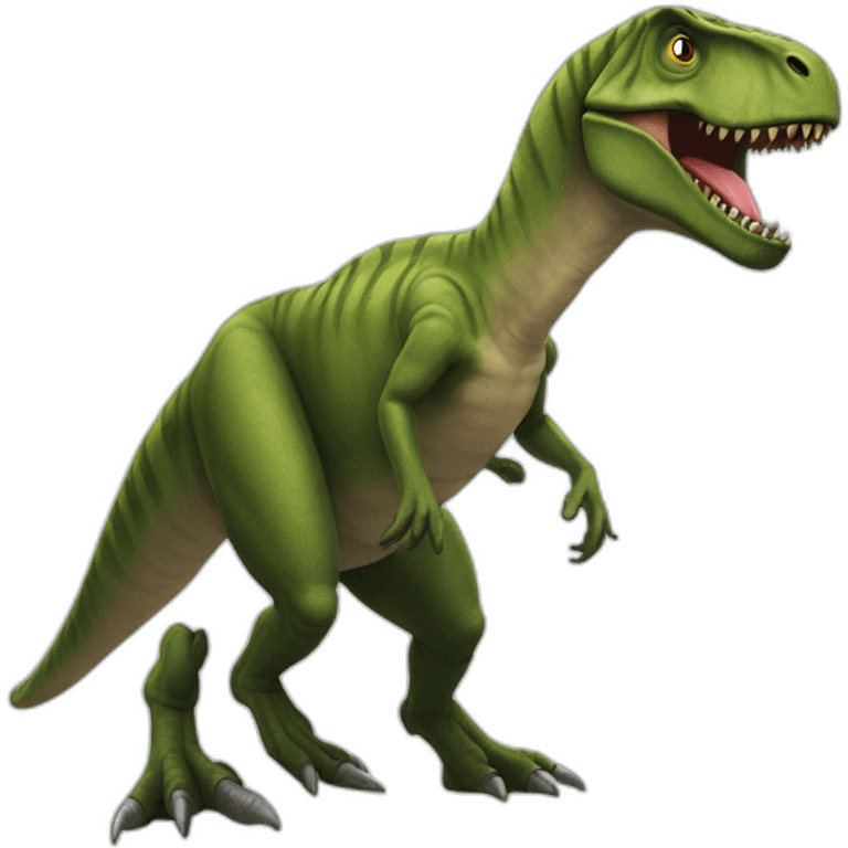 humain sur t-rex emoji