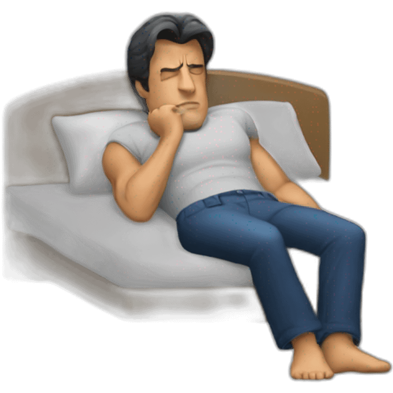 Sylvester Stallone sleeping emoji