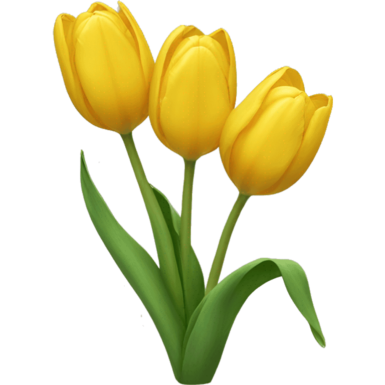 Yellow tulips emoji