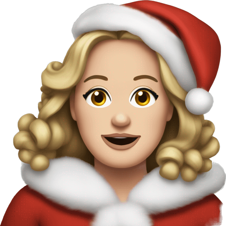 adele as santa claus emoji