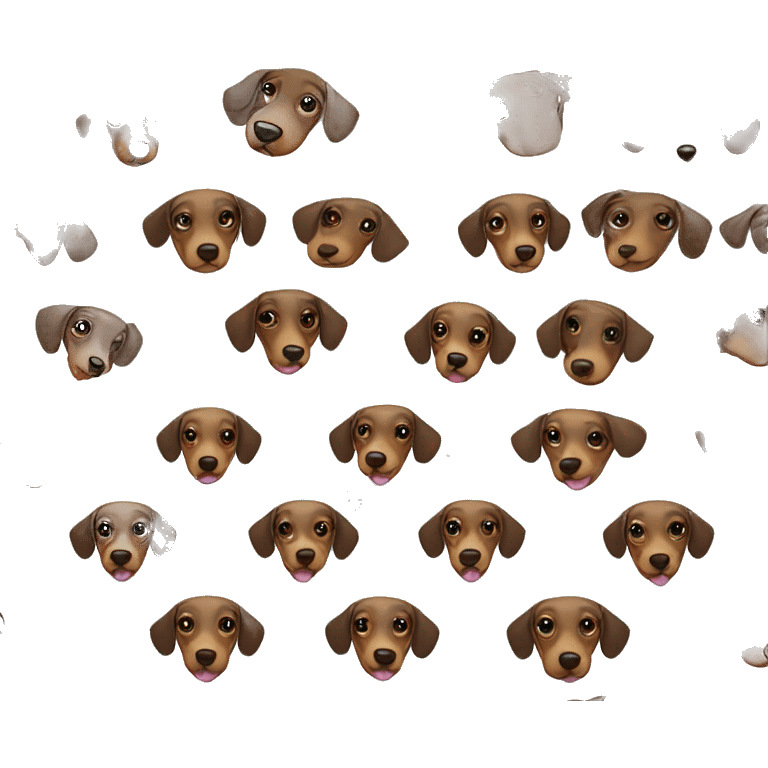 Girl dachshund emoji