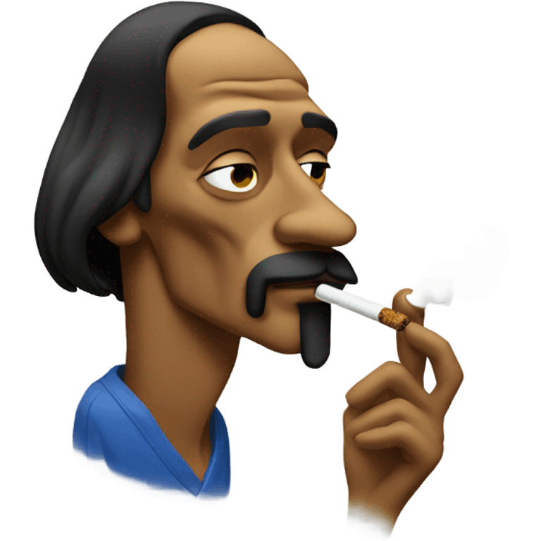 Snoop dog smoking joint emoji