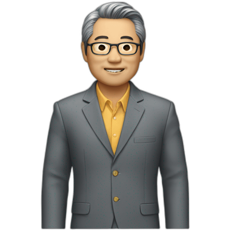 Mr. Takahashi in a sport coat emoji