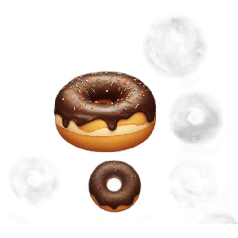 chocolate donut emoji