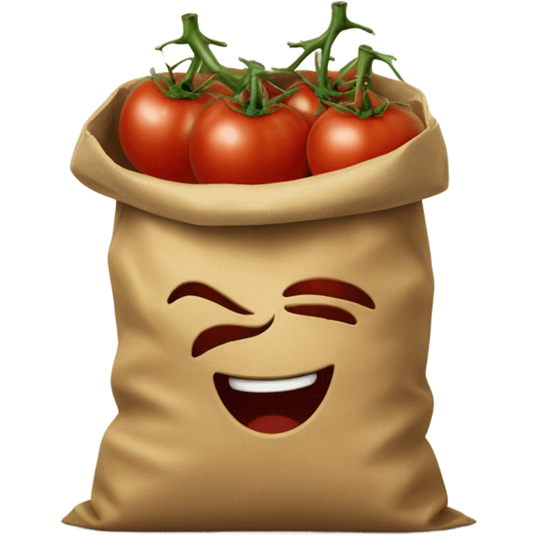 bag of tomatoes singing  emoji