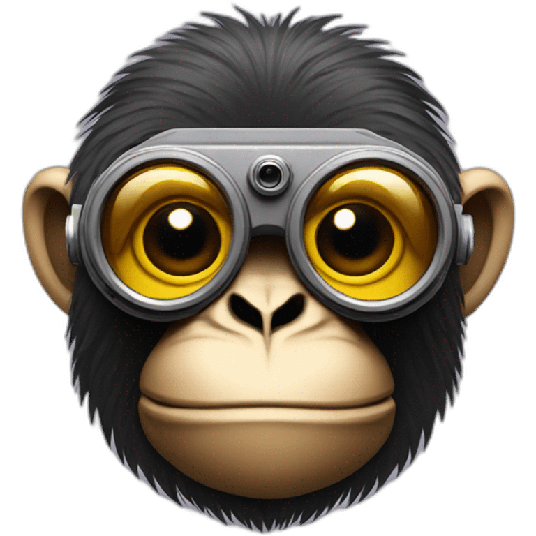 ape with camera goggles emoji