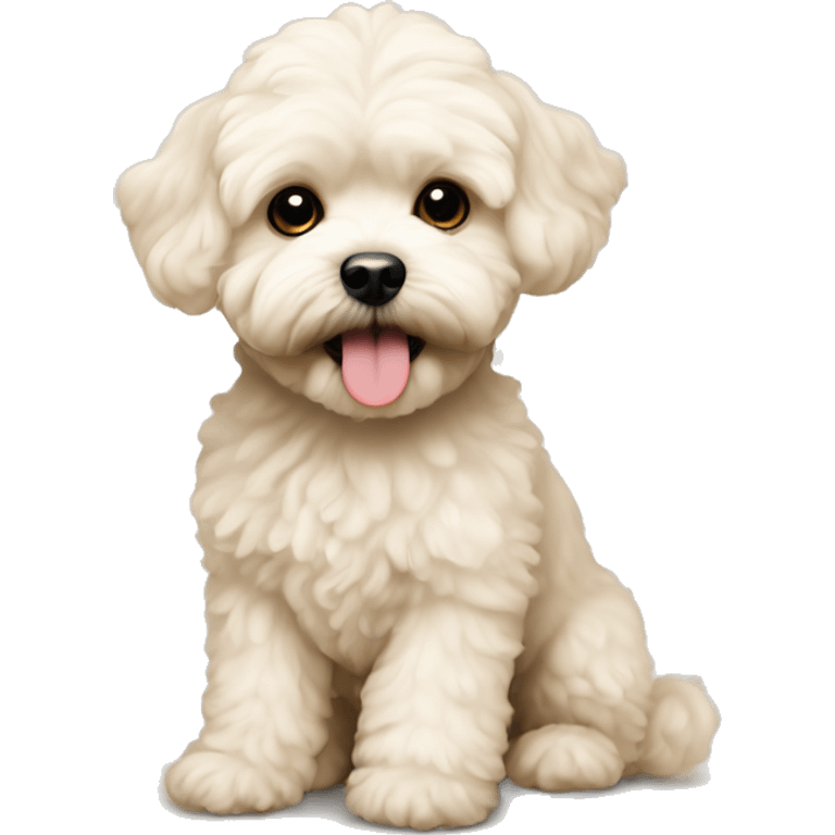 Maltipoo cream color emoji