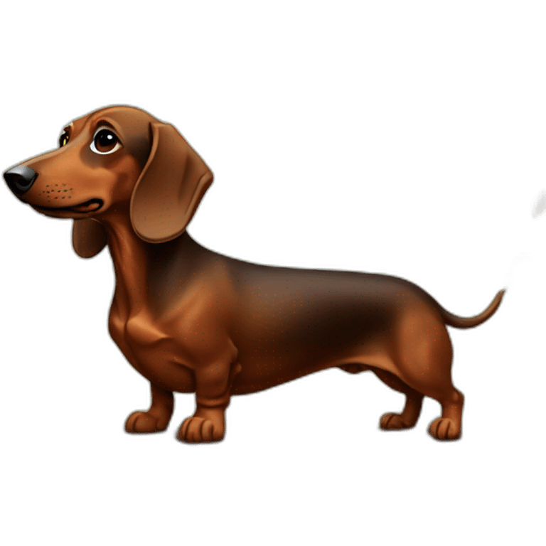 hunting dachshund emoji