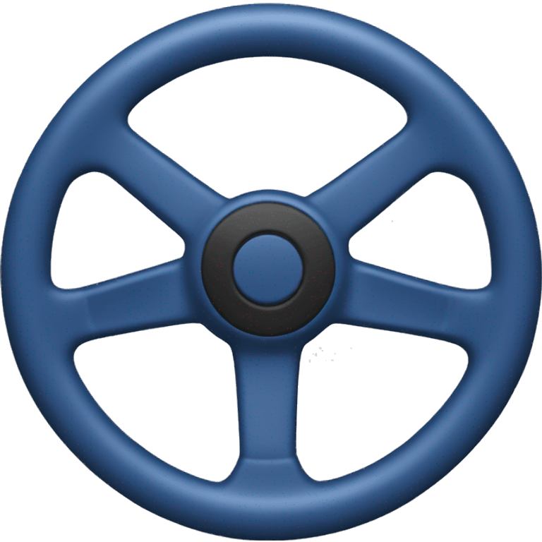 dark blue steering wheel cap emoji