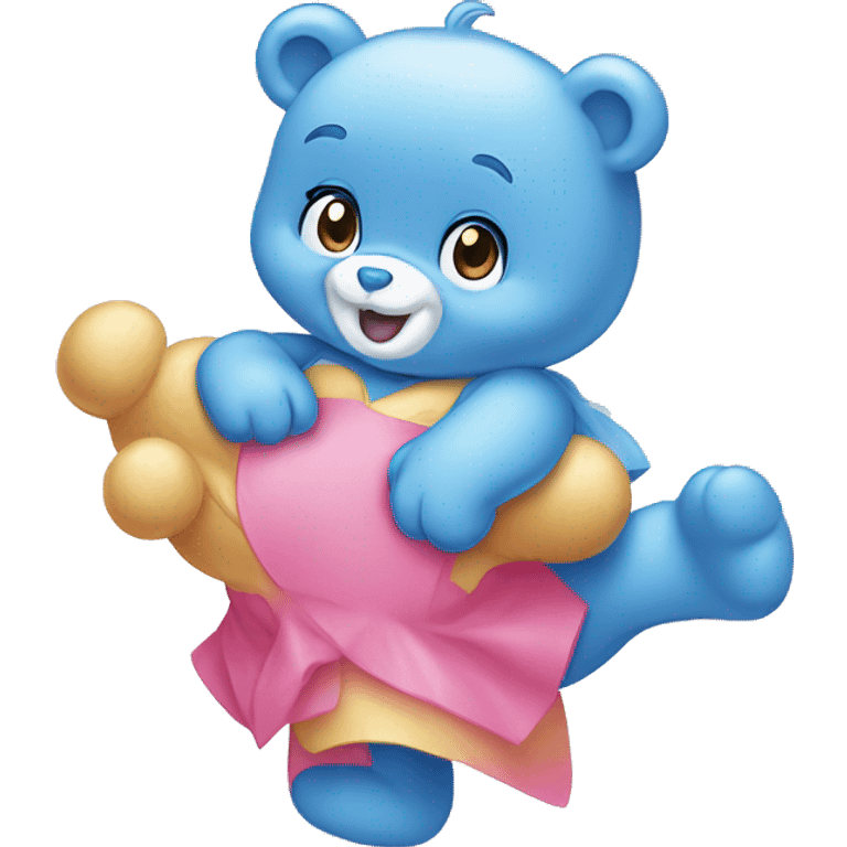 Cheer Care Bear and Harmony Care Bear emoji