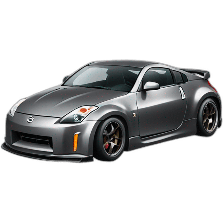 Grey Nissan 350z drifting emoji