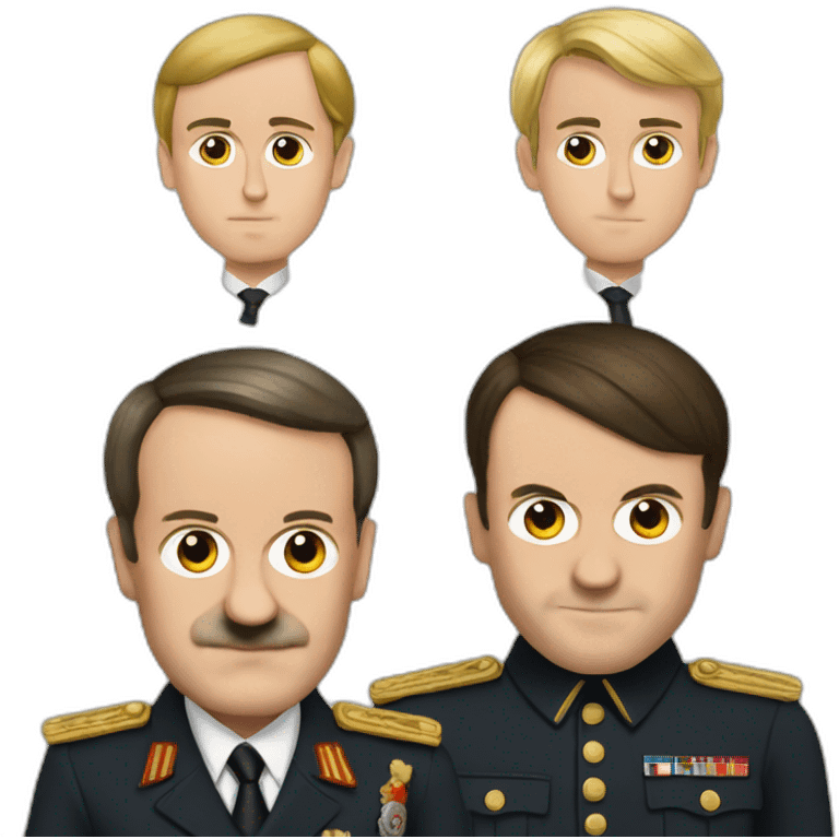 Hitler et macron emoji