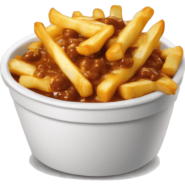 Poutine qui mange une poutine 🙂‍↔️ emoji