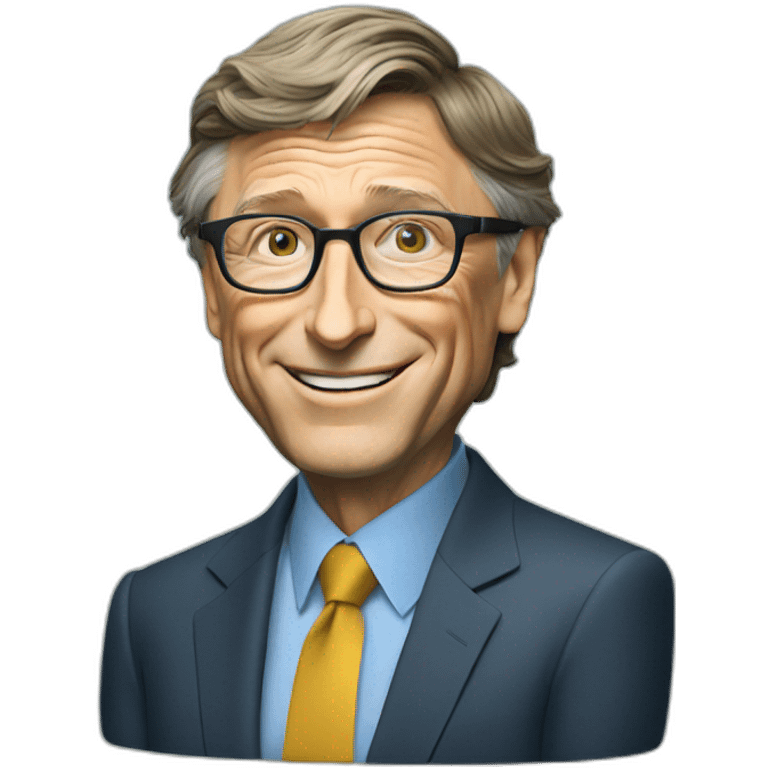 Bill Gates with money  emoji