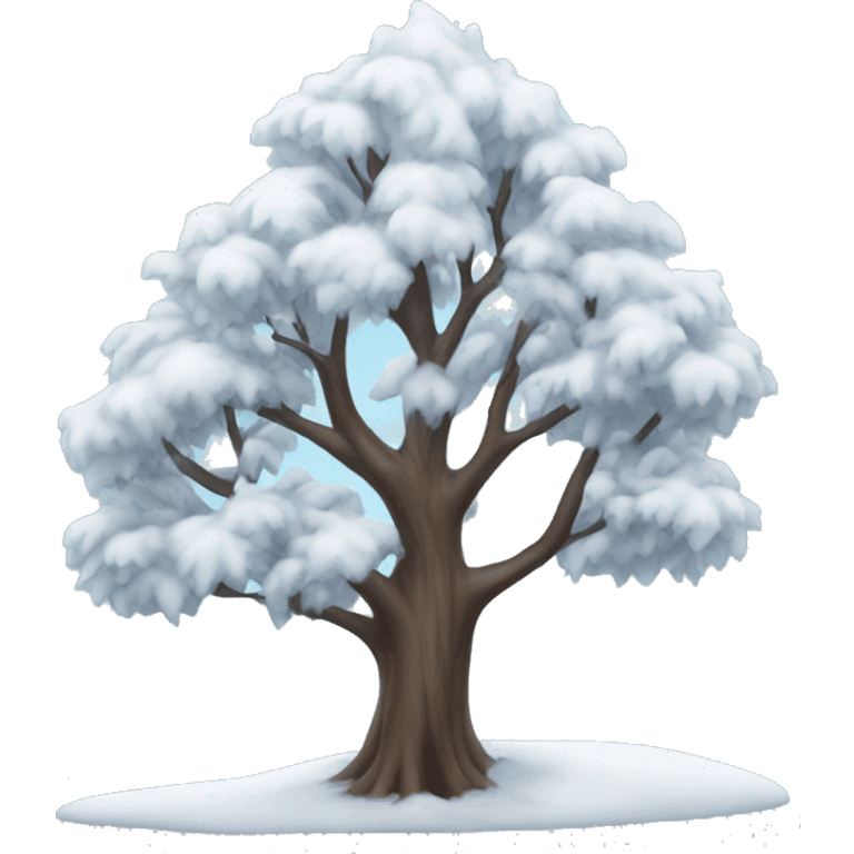 Winter tree emoji