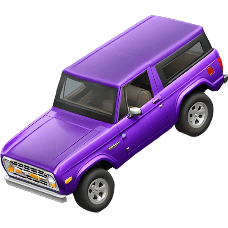 4 door purple Ford Bronco  emoji