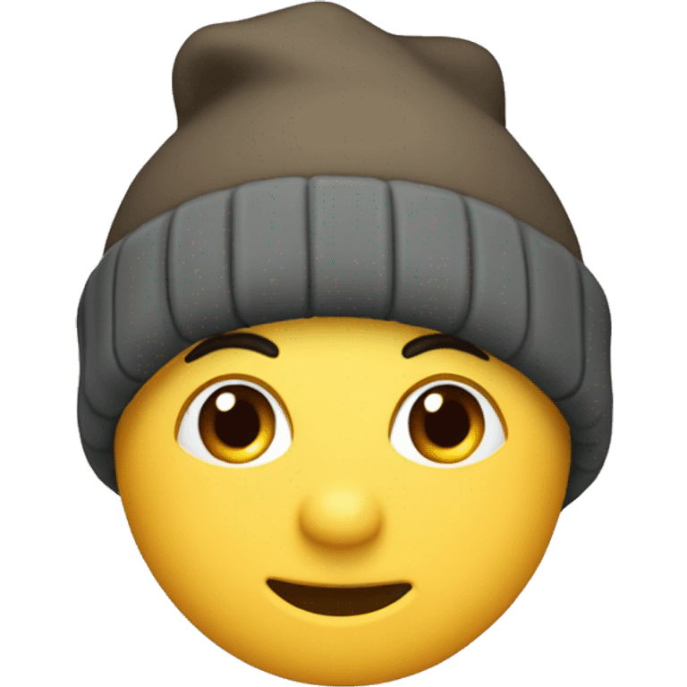 Tuque en queue de castor  emoji