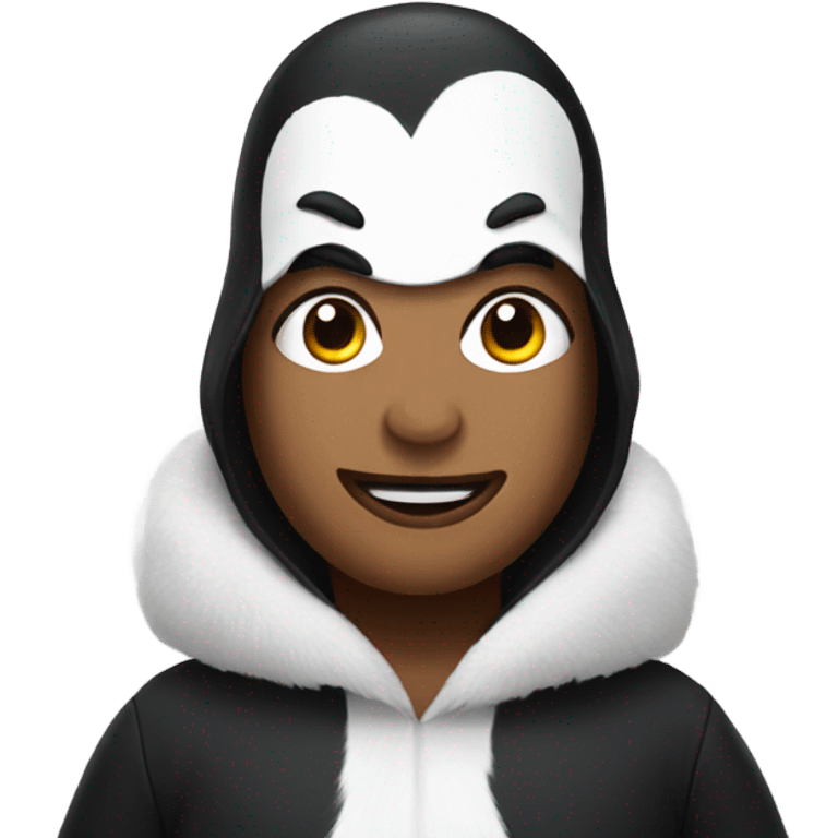 kelly's face in a penguin costume emoji