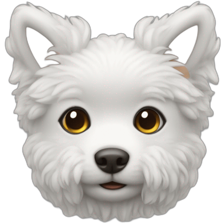 Toy poddle blanco emoji