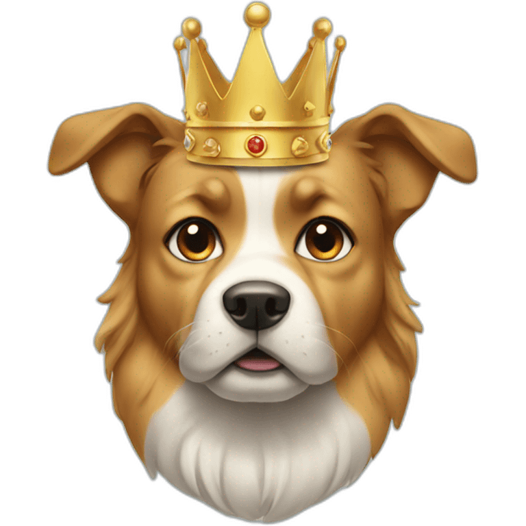 Dog with crown emoji