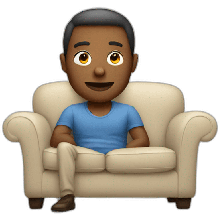 man on sofa emoji