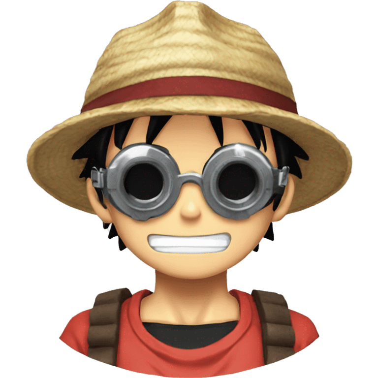 luffy gear 5 with goggles emoji