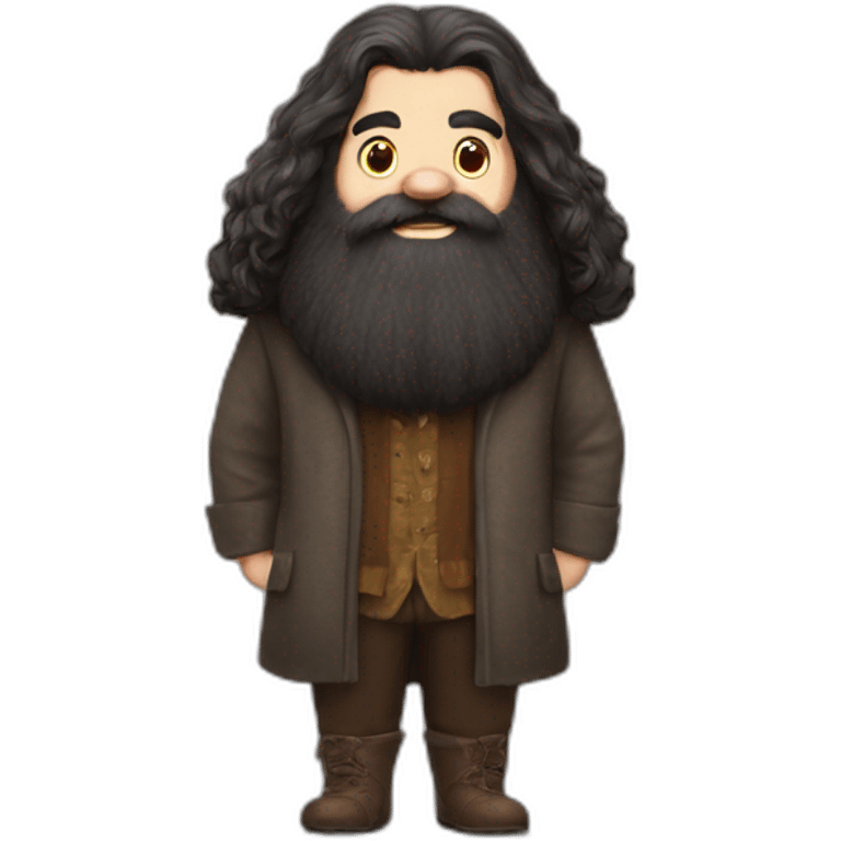 Hagrid whit sort hear emoji