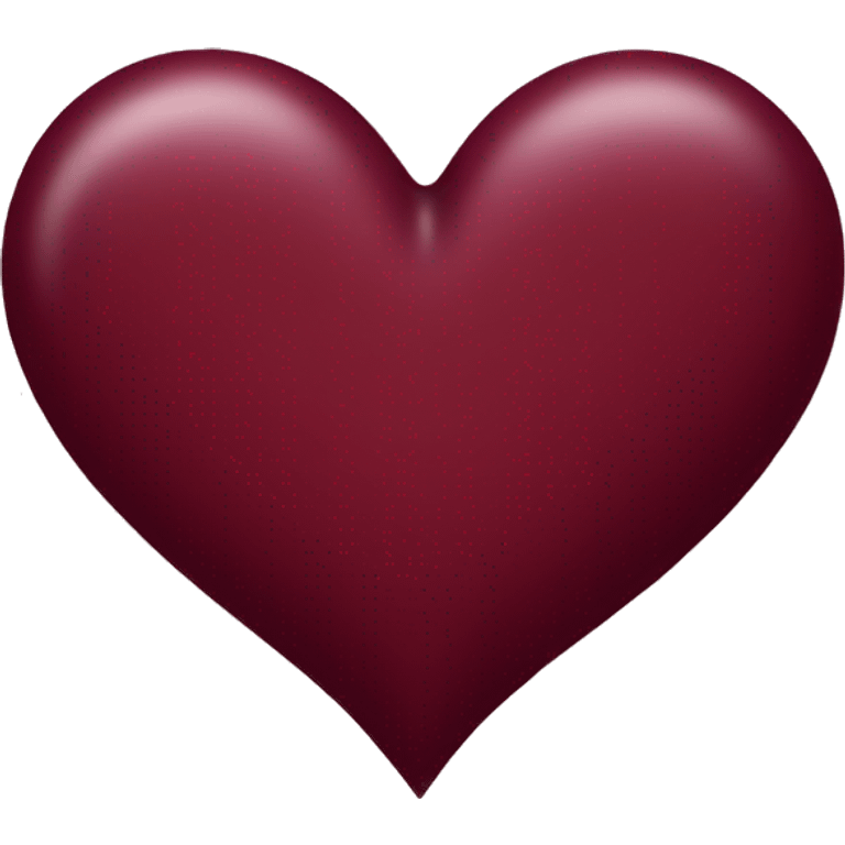 burgundy heart emoji