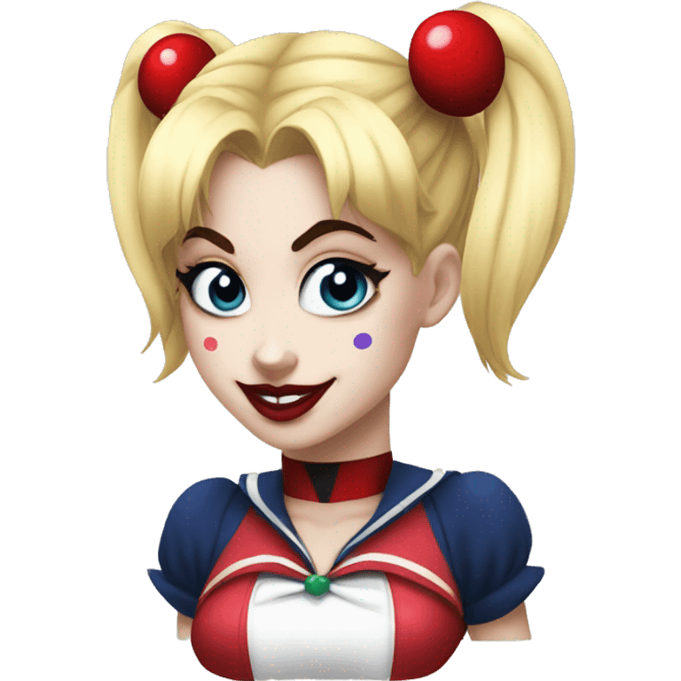 Sailor moon harley quinn  emoji