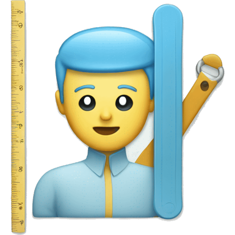 light blue ruler emoji