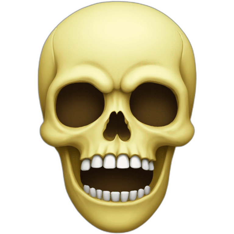 skull ugly banana emoji