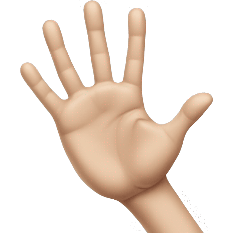 Hand with Long Beinchen acrillics  emoji